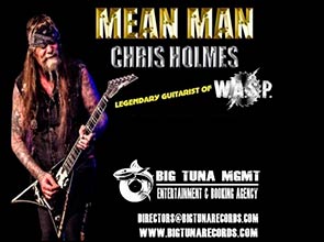 CHRIS HOLMES the legendary guitarist of W.A.S.P. (U.S.A.)